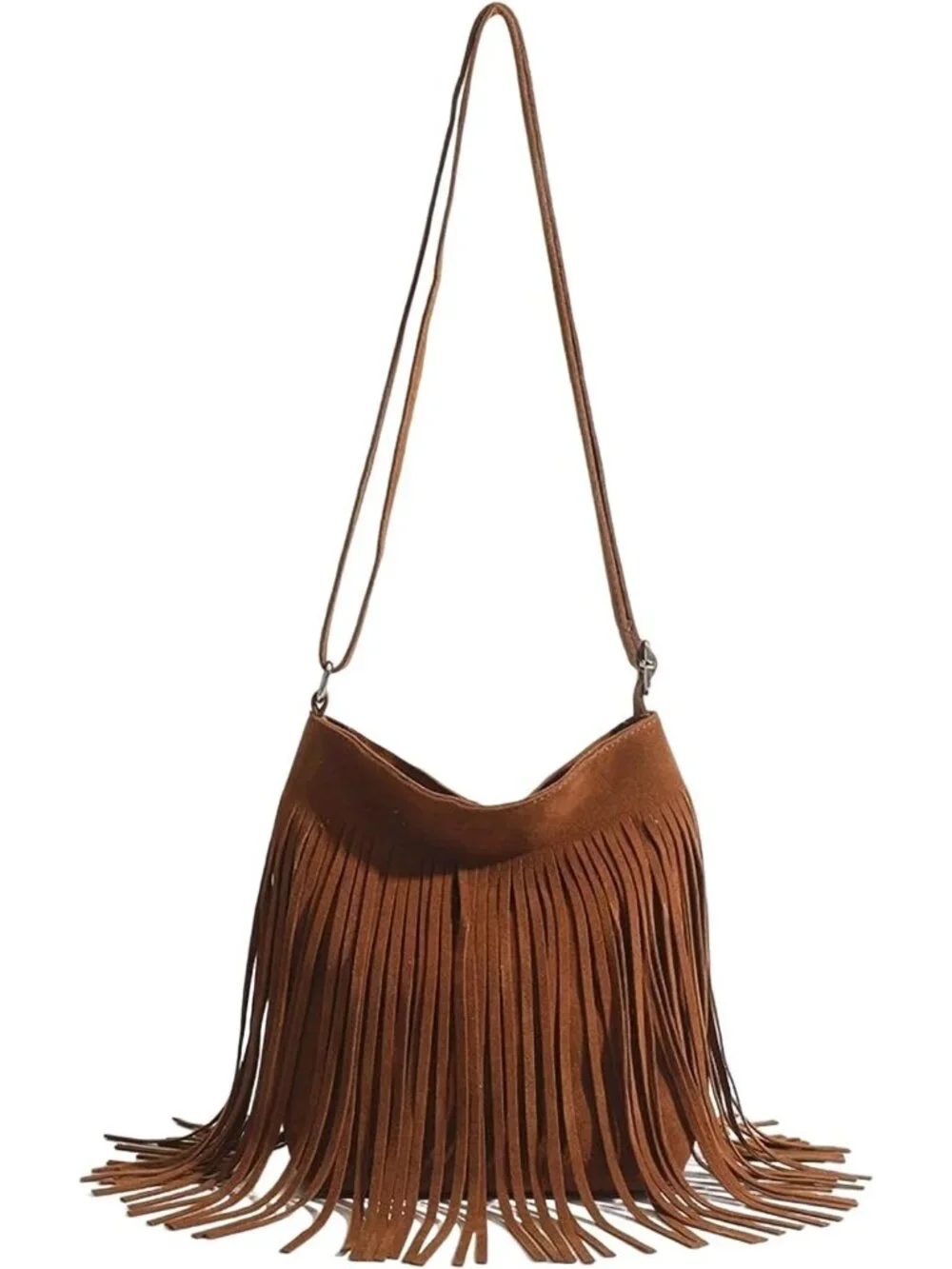 Western Fringe Crossbody Bag for Women Boho Adjustable Shoulder Purse, Vintage S
